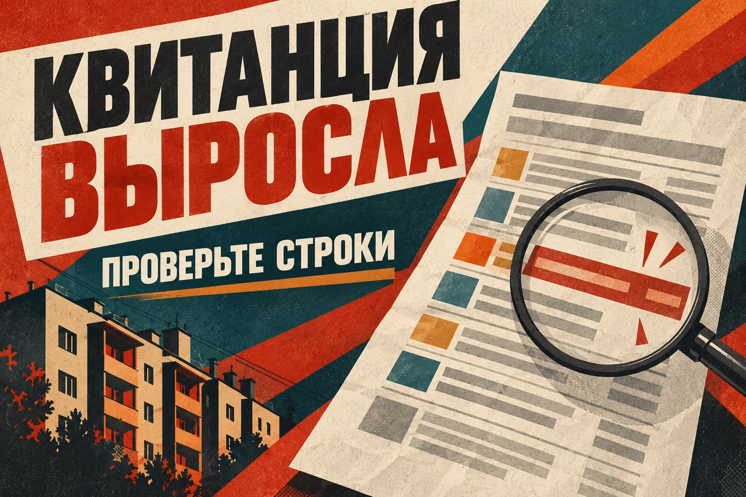 Неожиданно большая коммунальная квитанция под лупой