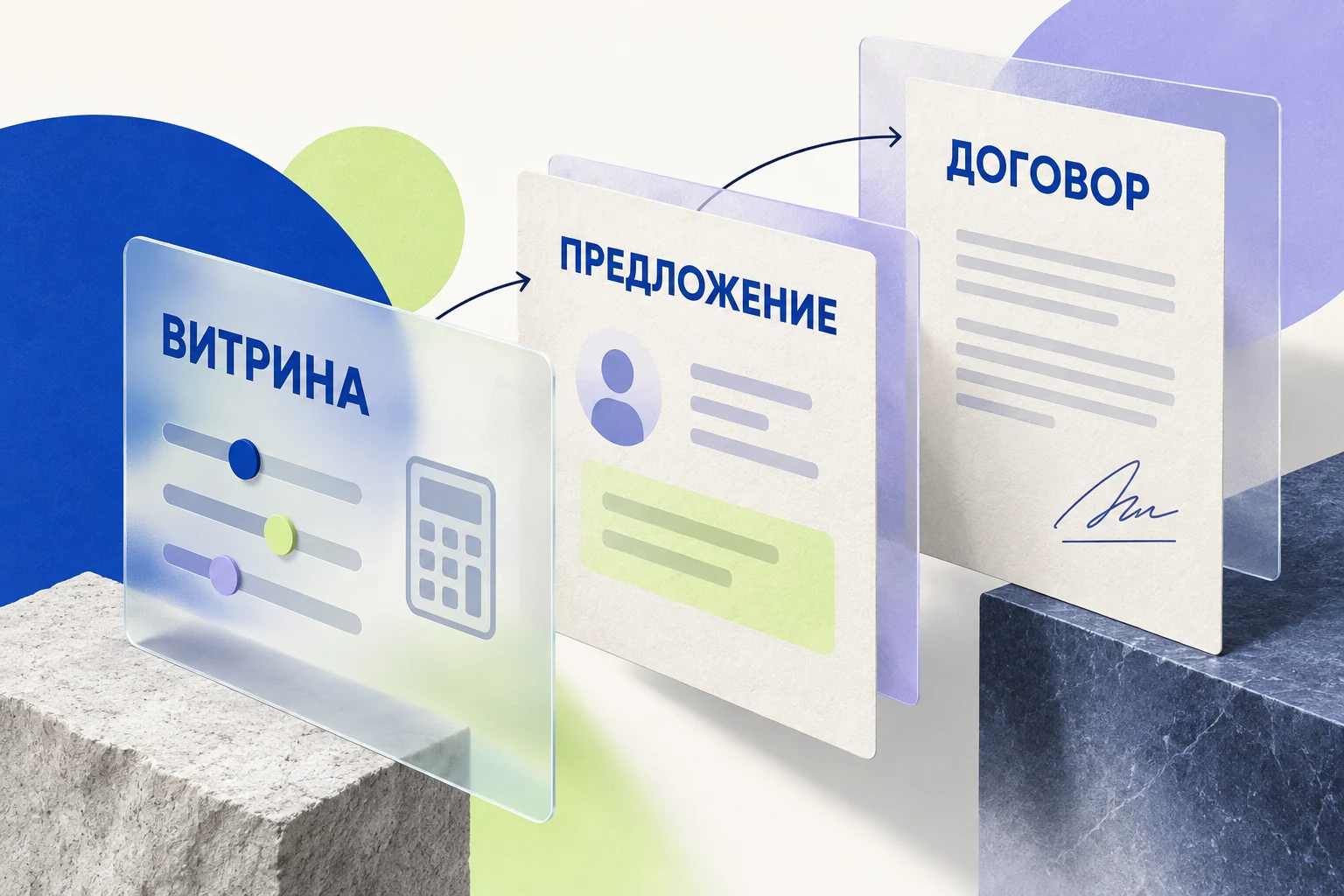 Три версии параметров займа: витрина, предложение и договор
